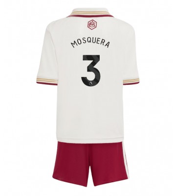 Arsenal Cristhian Mosquera #3 Replica Third Stadium Kit for Kids 2025-26 Short Sleeve (+ pants)
